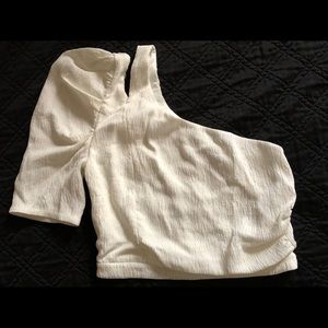 Zara Asymmetric crop top